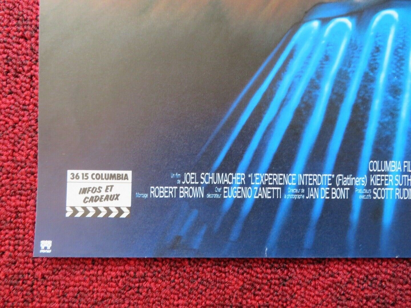 L'EXPERIENCE INTERDITE / FLATLINERS FRENCH (15"x 20.5") POSTER SUTHERLAND BACON Movie posters