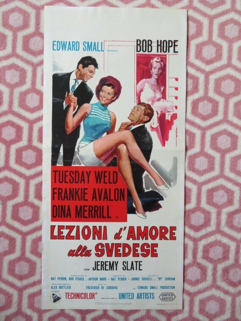 LEZIONI D'AMORE ALLA SVEDESE ITALIAN LOCANDINA (27.5"x13") POSTER BOB HOPE 1965 Movie posters
