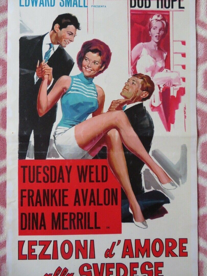 LEZIONI D'AMORE ALLA SVEDESE ITALIAN LOCANDINA (27.5"x13") POSTER BOB HOPE 1965 Movie posters