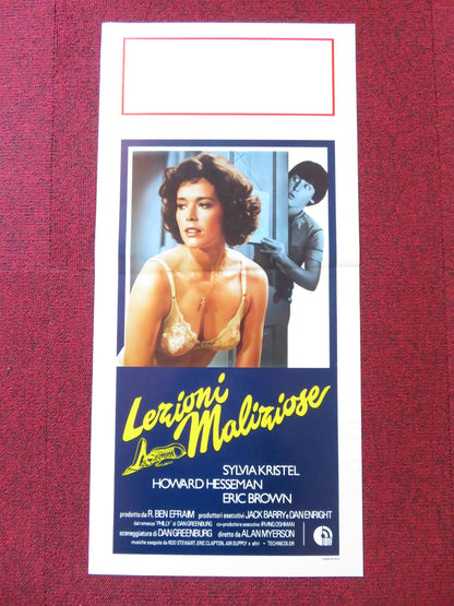 LEZIONI MALIZIOSE ITALIAN LOCANDINA POSTER SYLVIA KRISTEL HOWARD HESSEMAN 1981 Rendezvous Cinema Movie posters