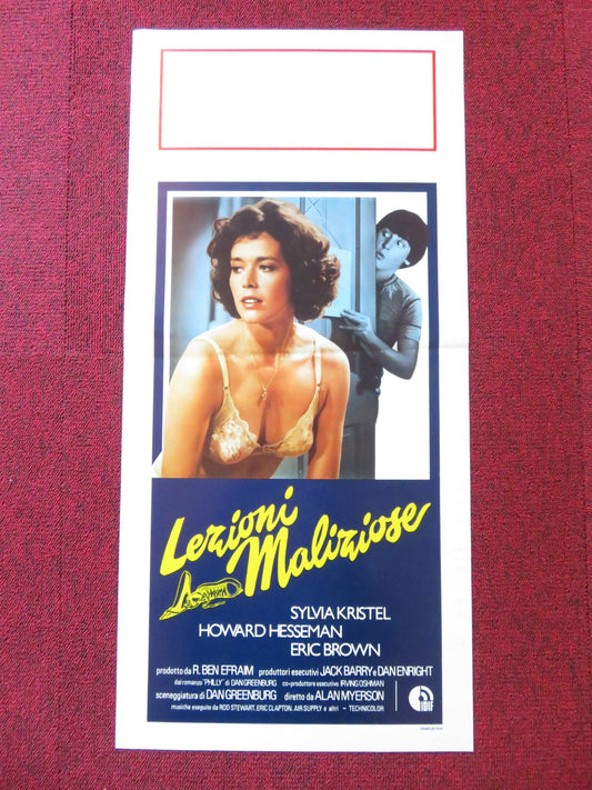 LEZIONI MALIZIOSE ITALIAN LOCANDINA POSTER SYLVIA KRISTEL HOWARD HESSEMAN 1981 Rendezvous Cinema Movie posters
