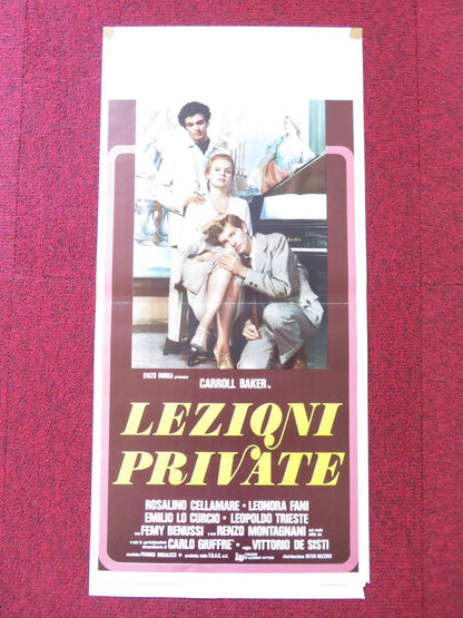 LEZIONI PRIVATE ITALIAN LOCANDINA POSTER CARROLL BAKER ROSALINO CELLAMARE 1975 Rendezvous Cinema Movie posters
