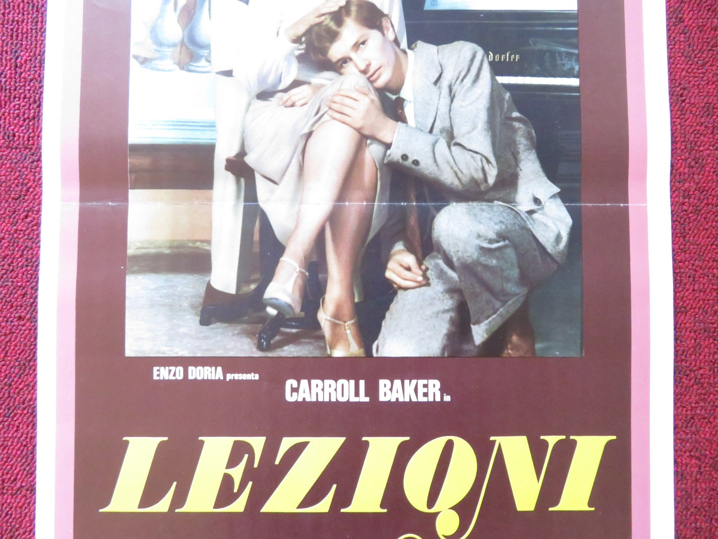 LEZIONI PRIVATE ITALIAN LOCANDINA POSTER CARROLL BAKER ROSALINO CELLAMARE 1975 Rendezvous Cinema Movie posters