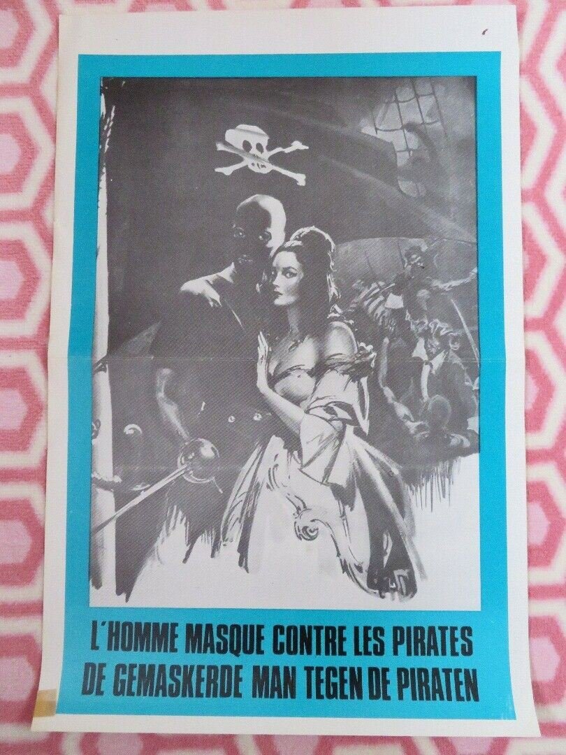 L'HOMME MASQUE CONTRE LES PIRATES BELGIUM (21"x 14") POSTER Gustavo Rojo 1962 Movie posters