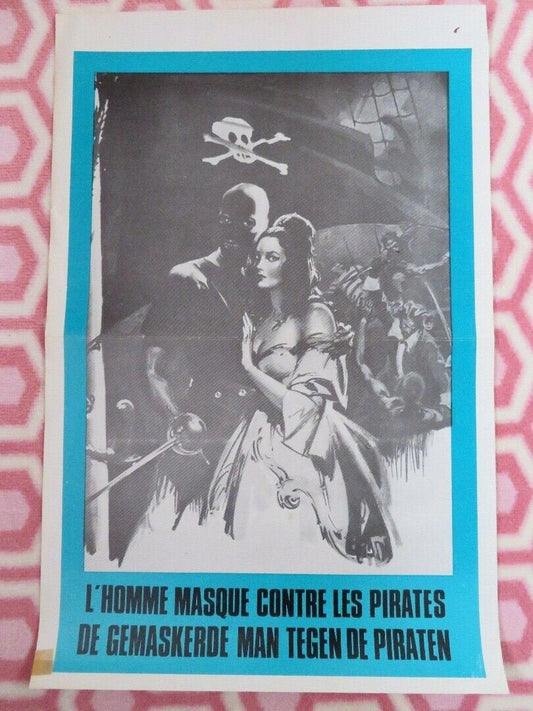 L'HOMME MASQUE CONTRE LES PIRATES BELGIUM (21"x 14") POSTER Gustavo Rojo 1962 Movie posters