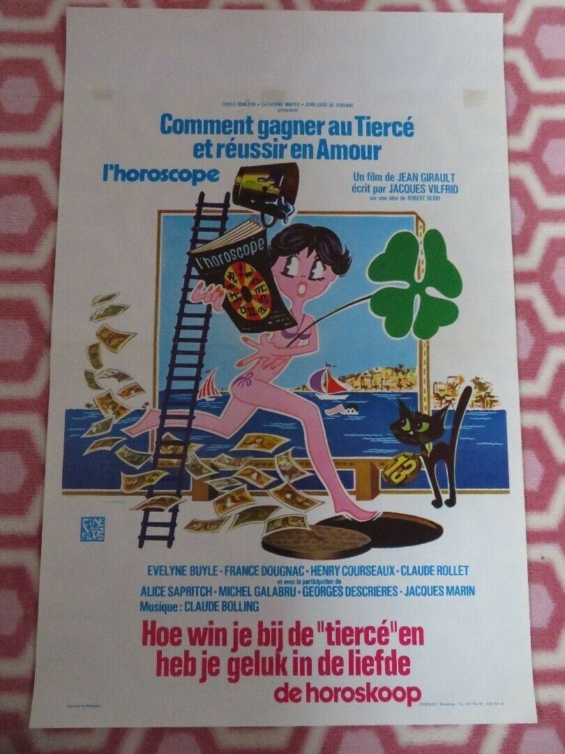 L'HOROSCOPE/Horoscope BELGIUM (21.5"x 14") POSTER EVELYNE BUYLE 1978 Movie posters