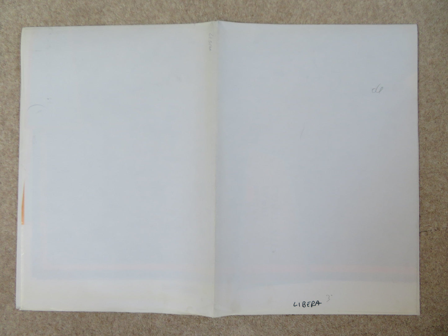 LIBERA ITALIAN 2 FOGLIO POSTER LAIA FORTE CRISTINA DONADIO 1993 Rendezvous Cinema Movie posters