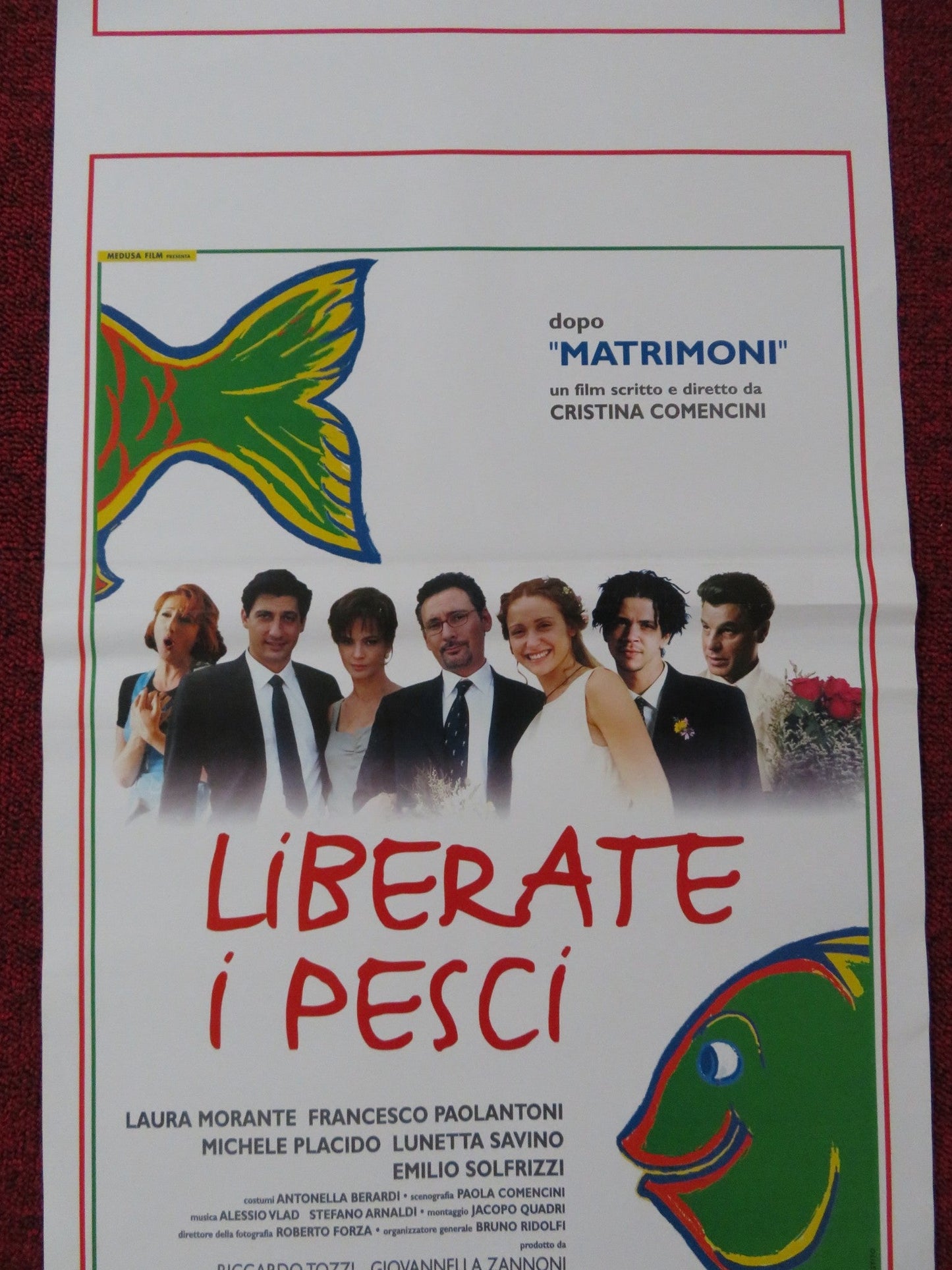 LIBERATE I PESCI! ITALIAN LOCANDINA POSTER LAURA MORANTE F. PAOLANTONI 1999 Rendezvous Cinema Movie posters