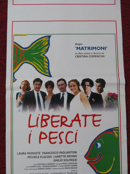 LIBERATE I PESCI! ITALIAN LOCANDINA POSTER LAURA MORANTE F. PAOLANTONI 1999 Rendezvous Cinema Movie posters