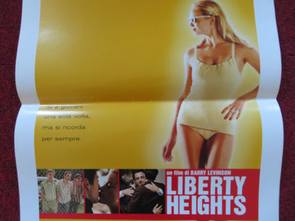 LIBERTY HEIGHTS ITALIAN LOCANDINA POSTER ADRIEN BRODY BEBE NEUWIRTH 1999 Rendezvous Cinema Movie posters