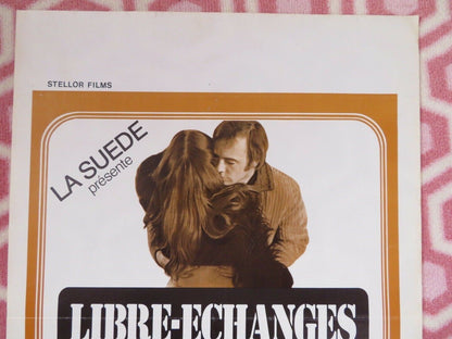 LIBRE - ECHANGES/ WIDE OPEN BELGIUM (21.5"x 14.5") POSTER KENT ARNE DAHLGREN 1974 Movie posters