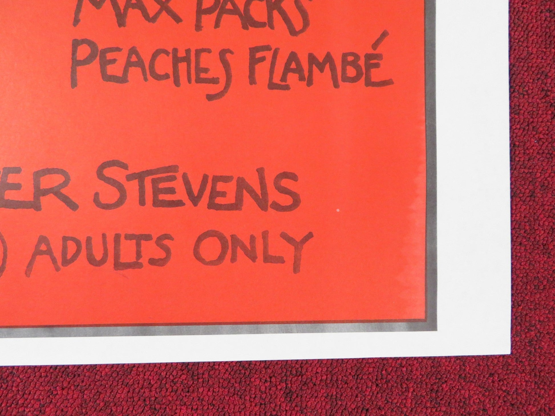 LICKITY SPLIT - B US TRI FOLDED ONE SHEET ROLLED POSTER LINDA LOVELACE 1974 Rendezvous Cinema Movie posters