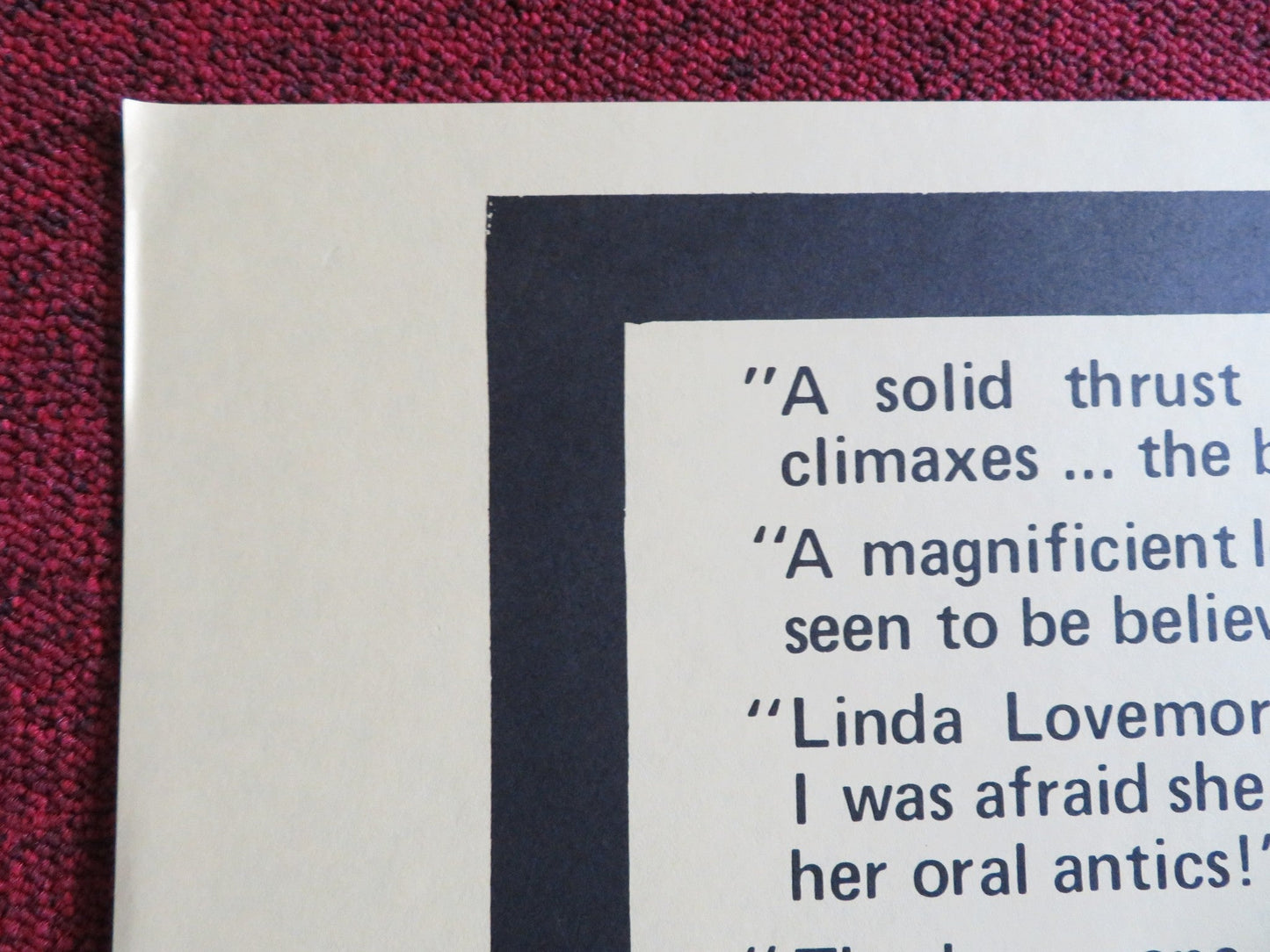 LICKITY SPLIT US TRI FOLDED ONE SHEET ROLLED POSTER LINDA LOVEMORE SANDI FOXX Rendezvous Cinema Movie posters