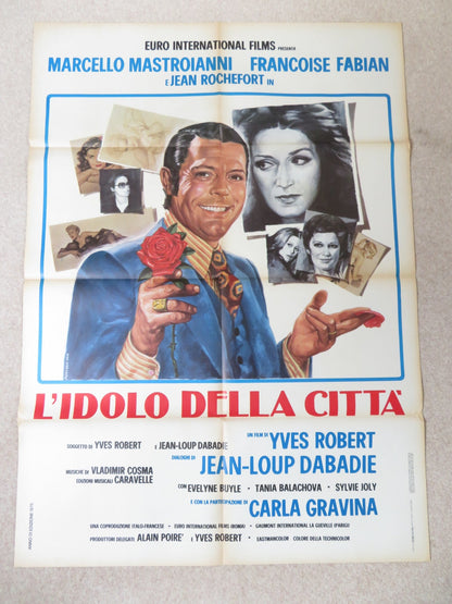 L'IDOLO DELLA CITTA ITALIAN 2 FOGLIO POSTER MARCELLO MASTROIANNI 1973 Rendezvous Cinema Movie posters