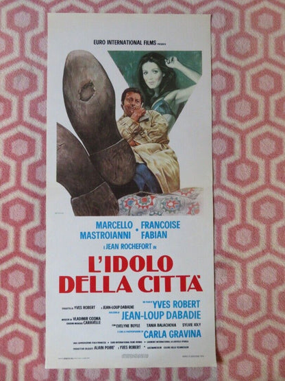L'IDOLO DELLA CITTA ITALIAN LOCANDINA (27.5"x13") POSTER M MASTROIANNI 1975 - Rendezvous Cinema