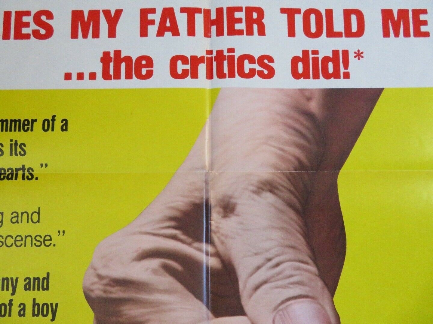 LIES MY FATHER TOLD ME US ONE SHEET POSTER YOSSI YADIN LEN BIRMAN '75 Rendezvous Cinema Movie posters