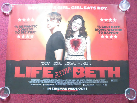 LIFE AFTER BETH UK QUAD ROLLED POSTER AUBREY PLAZA DANE DEHAAN 2014 Rendezvous Cinema Movie posters