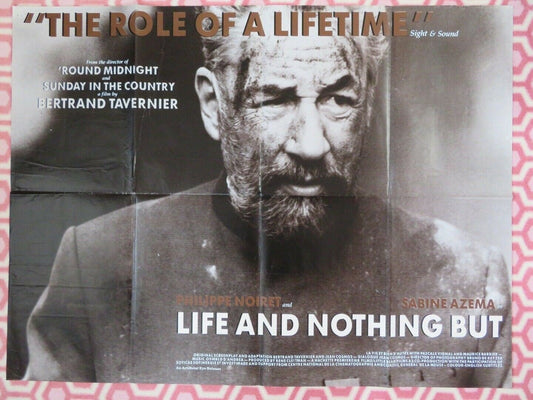 LIFE AND NOTHING BUT BRITISH QUAD (30"x40") POSTER PHILIPPE NOIRET SABINE AZEMA Movie posters