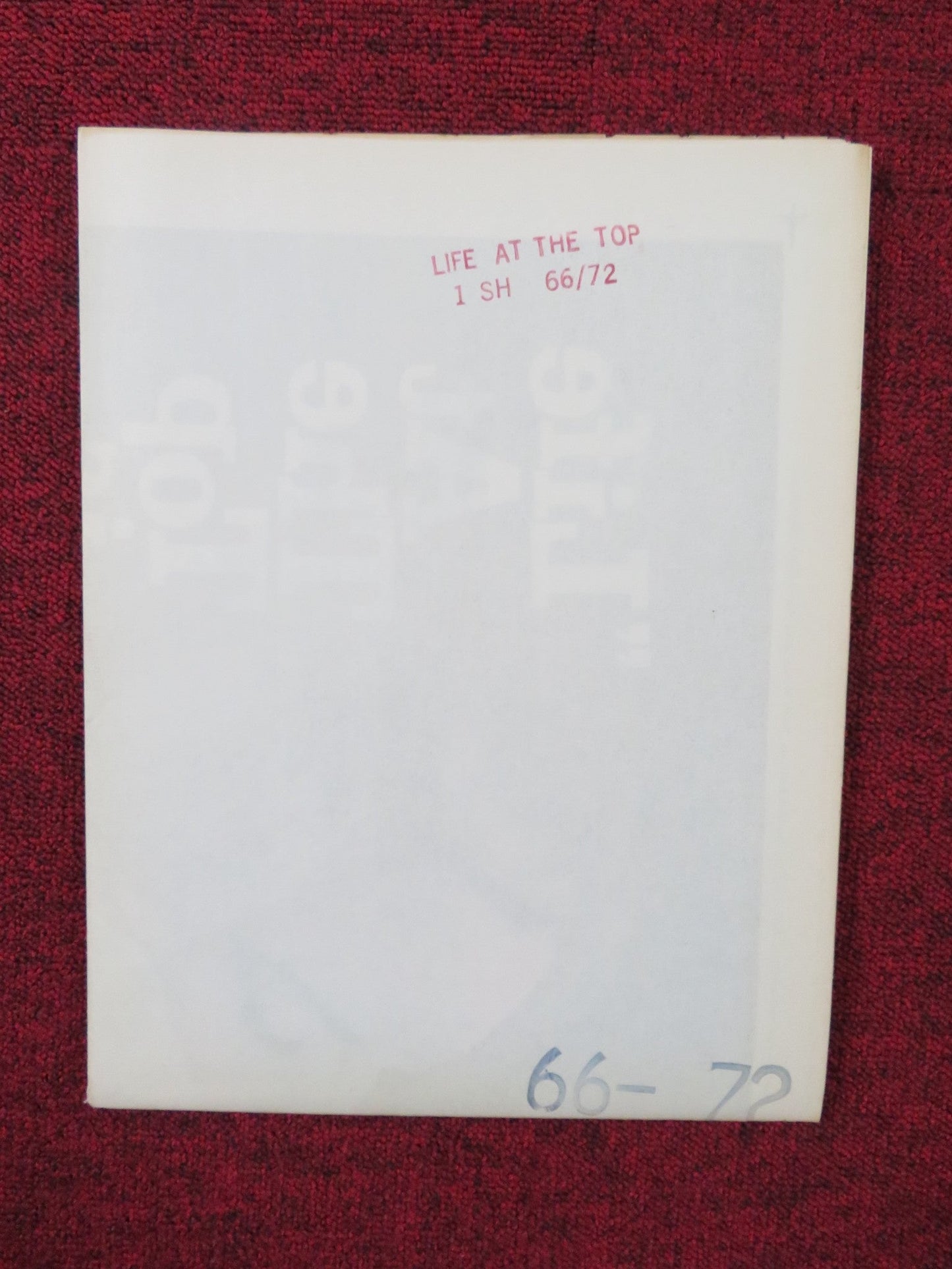LIFE AT THE TOP FOLDED US ONE SHEET POSTER LAURENCE HARVEY JEAN SIMMONS 1966 Rendezvous Cinema Movie posters