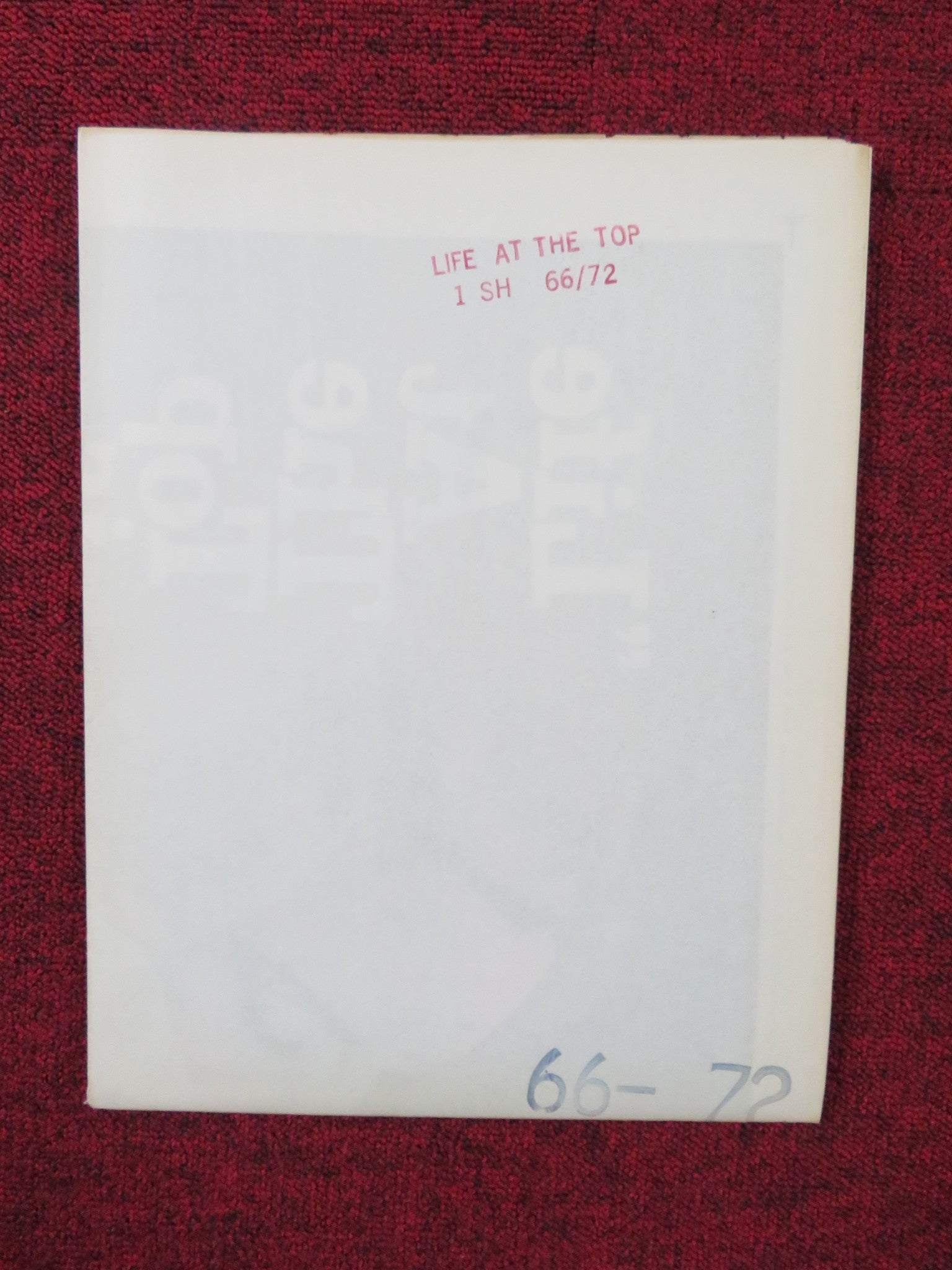 LIFE AT THE TOP FOLDED US ONE SHEET POSTER LAURENCE HARVEY JEAN SIMMONS 1966 Rendezvous Cinema Movie posters