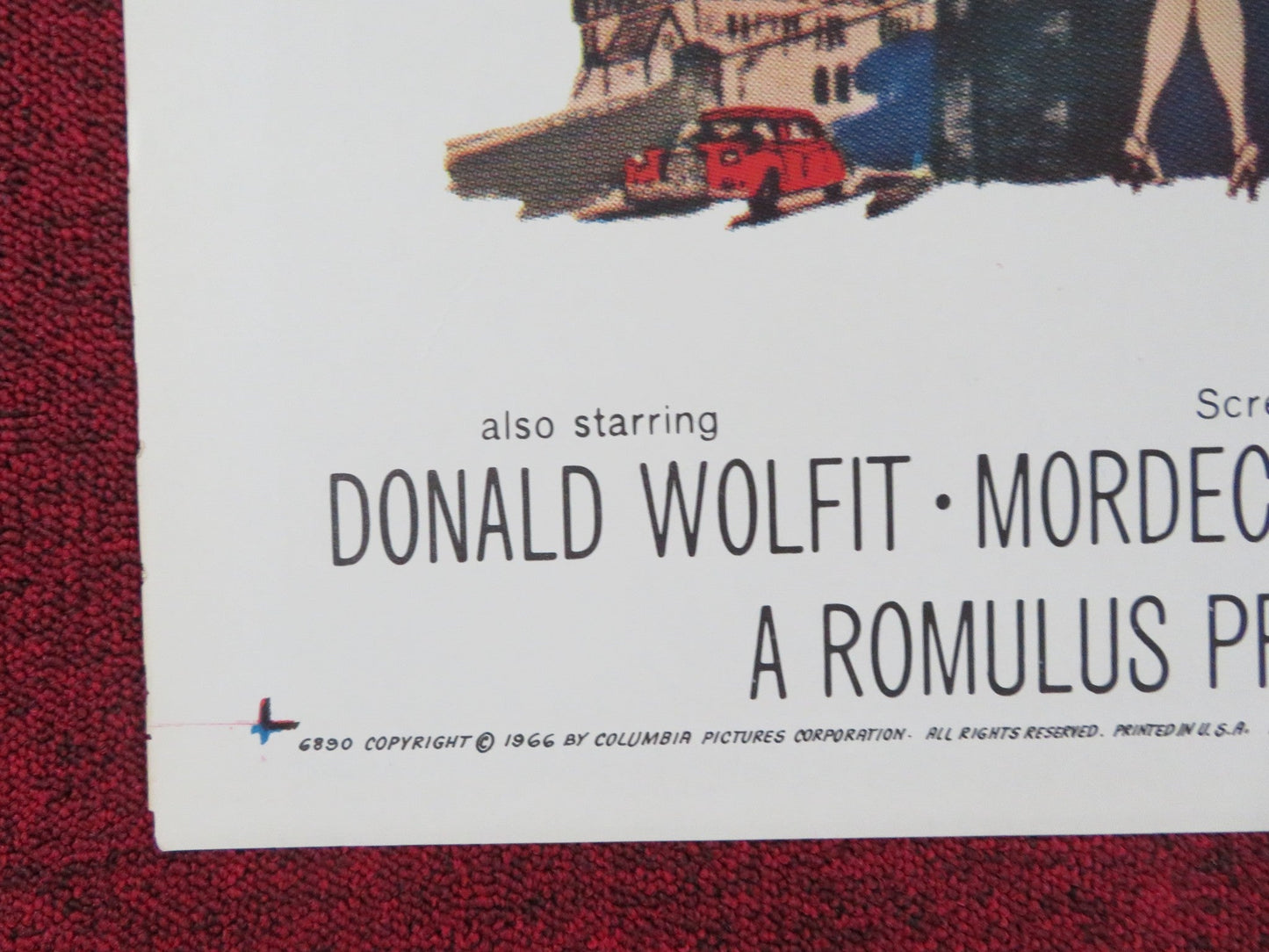 LIFE AT THE TOP FOLDED US ONE SHEET POSTER LAURENCE HARVEY JEAN SIMMONS 1966 Rendezvous Cinema Movie posters