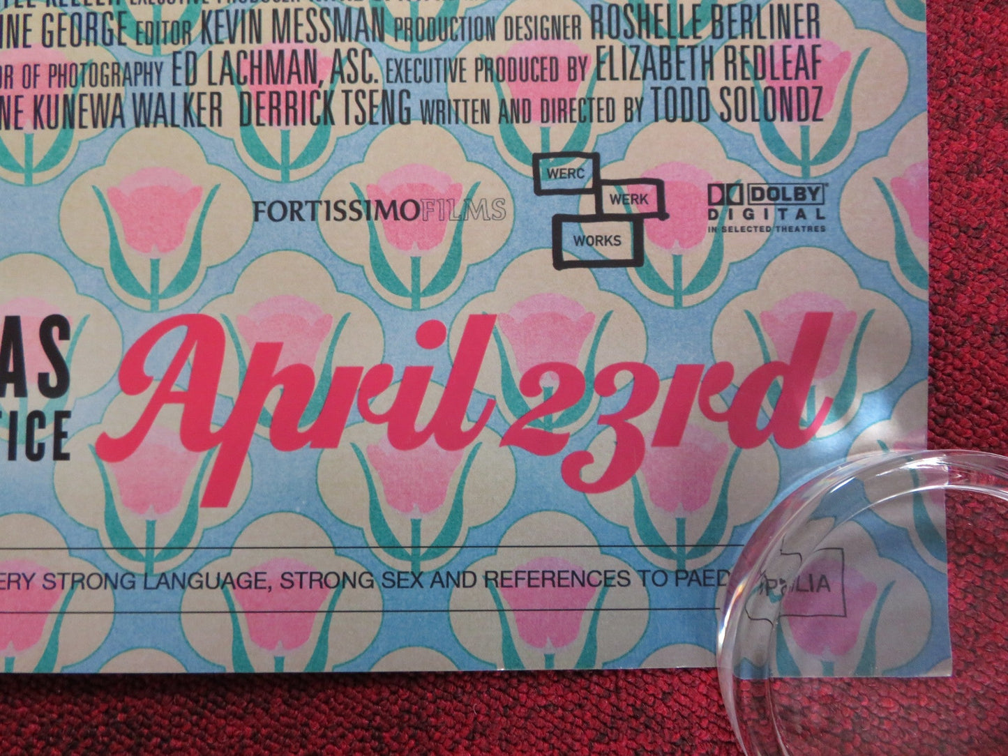 LIFE DURING WARTIME UK QUAD (30"x 40") ROLLED POSTER SHIRLEY HENDERSON 2009 Rendezvous Cinema Movie posters