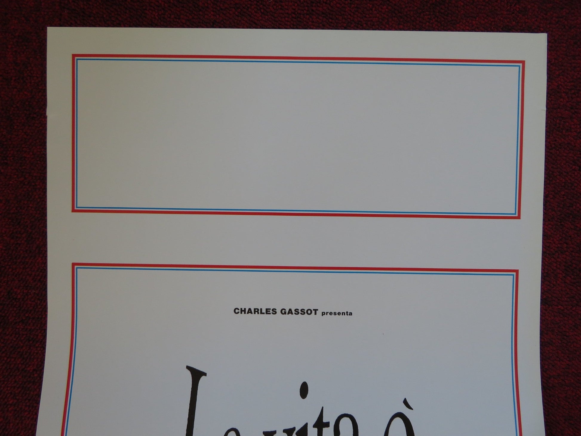 LIFE IS A LONG QUIET RIVER ITALIAN LOCANDINA (27.5"x13") POSTER B. MAGIMEL 1988 Rendezvous Cinema Movie posters