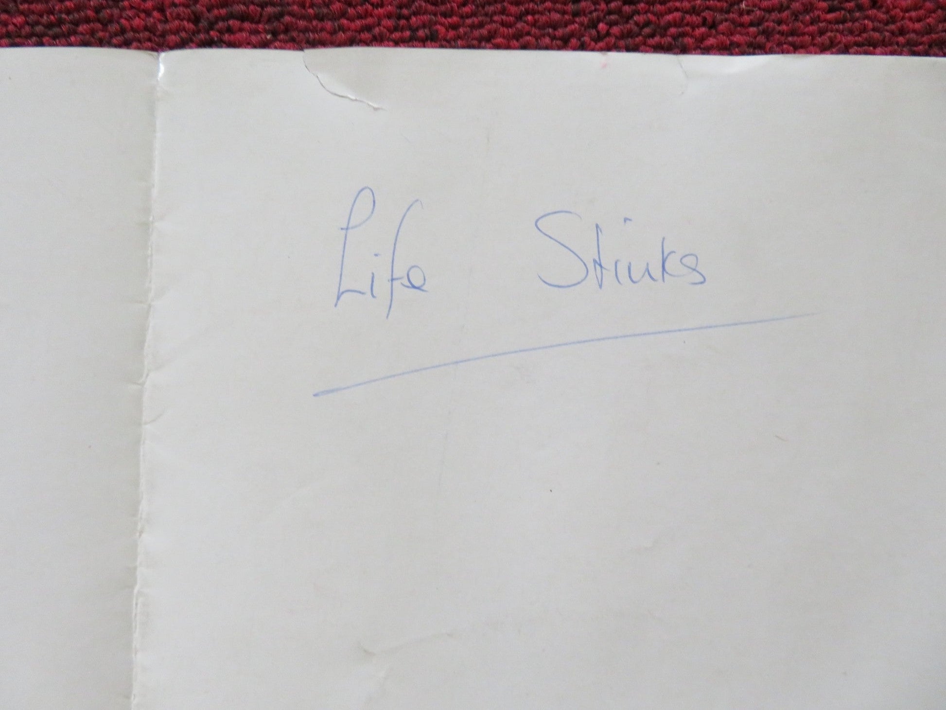 LIFE STINKS UK QUAD (30"x 40") ROLLED POSTER MEL BROOKS 1991 Rendezvous Cinema Movie posters