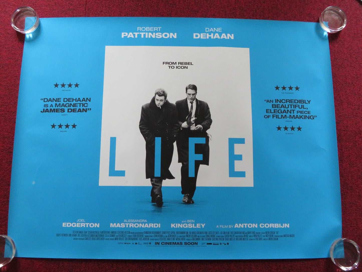 LIFE UK QUAD (30"x 40") ROLLED POSTER ROBERT PATTINSON DANE DEHAAN 2015 Rendezvous Cinema Movie posters