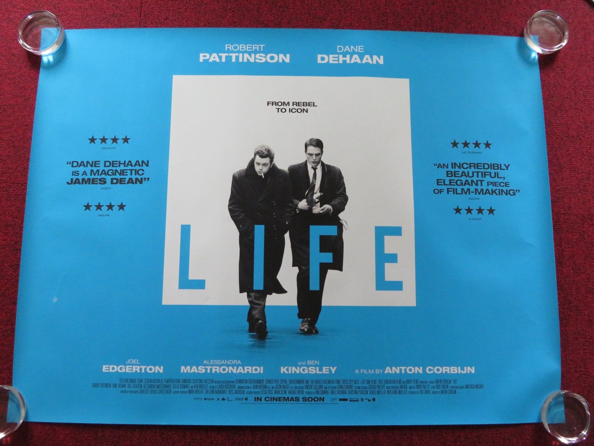 LIFE UK QUAD (30"x 40") ROLLED POSTER ROBERT PATTINSON DANE DEHAAN 2015 Rendezvous Cinema Movie posters