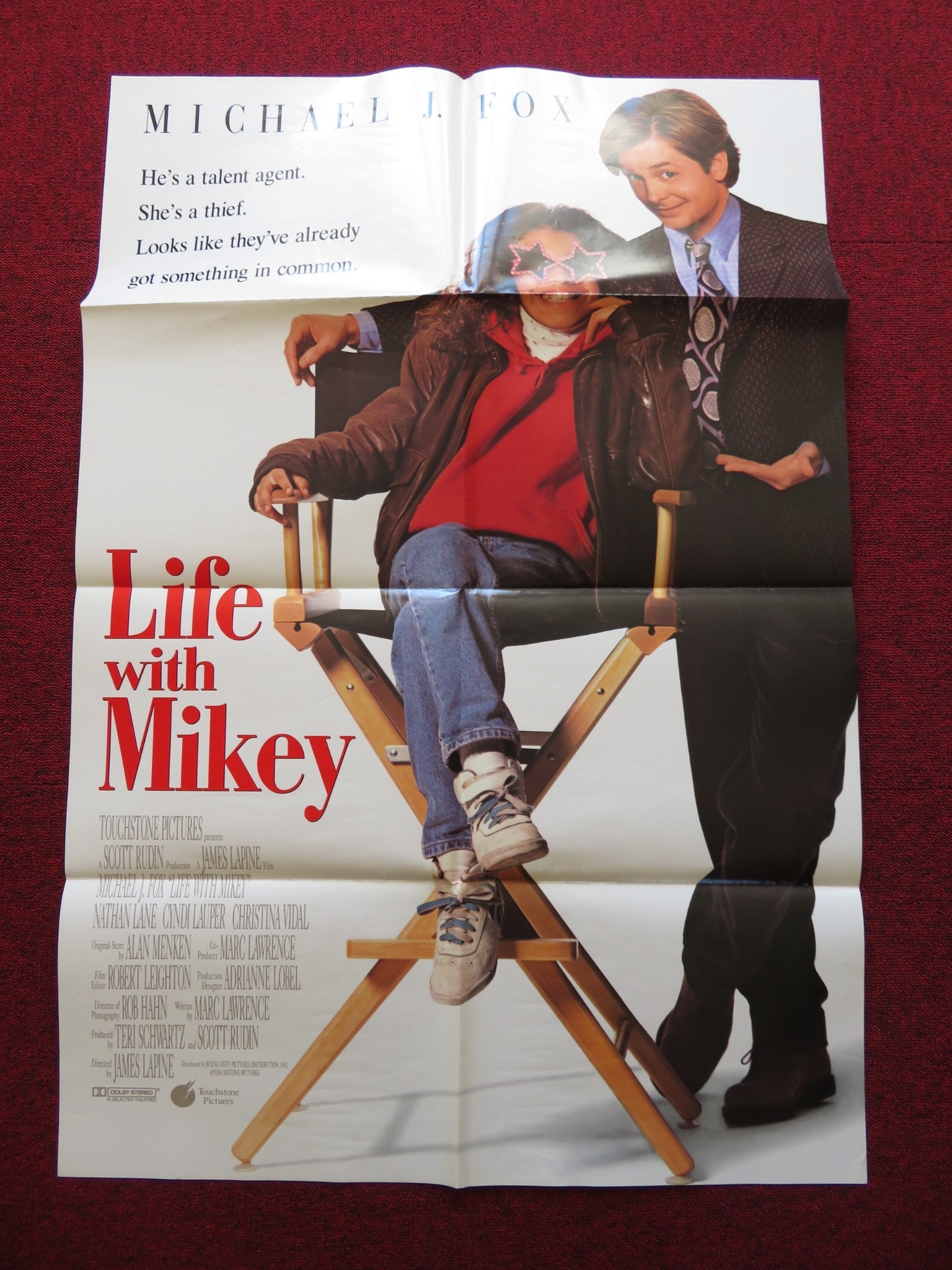 LIFE WITH MIKEY FOLDED US ONE SHEET POSTER MICHAEL J. FOX 1993 Rendezvous Cinema Movie posters