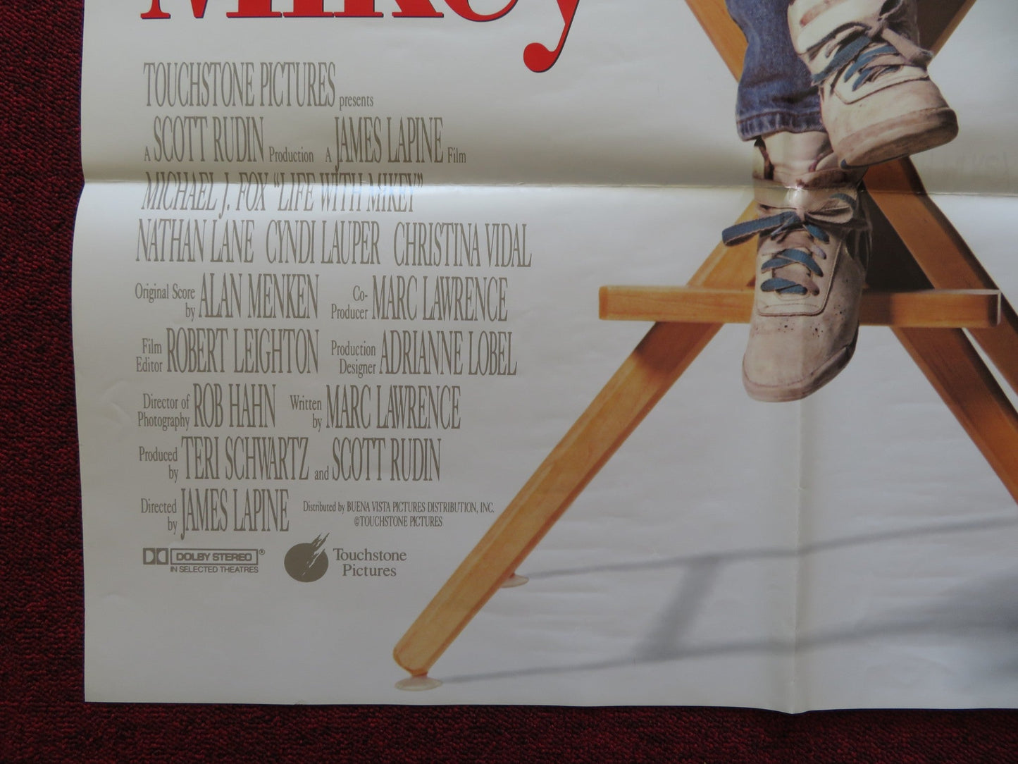 LIFE WITH MIKEY FOLDED US ONE SHEET POSTER MICHAEL J. FOX 1993 Rendezvous Cinema Movie posters
