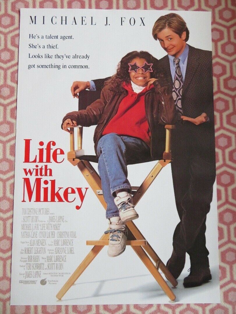 LIFE WITH MIKEY ONE SHEET ROLLED POSTER MICHAEL J. FOX CYNDI LAUPER 1993 Movie posters