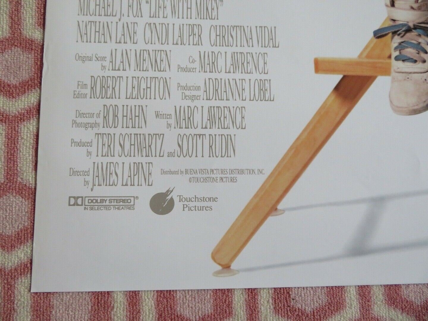 LIFE WITH MIKEY ONE SHEET ROLLED POSTER MICHAEL J. FOX CYNDI LAUPER 1993 Movie posters