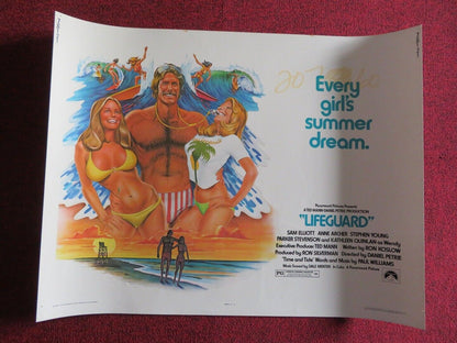 LIFEGUARD US HALF SHEET (22"x 28") POSTER SAM ELLIOTT ANNE ARCHER 1976 Rendezvous Cinema Movie posters