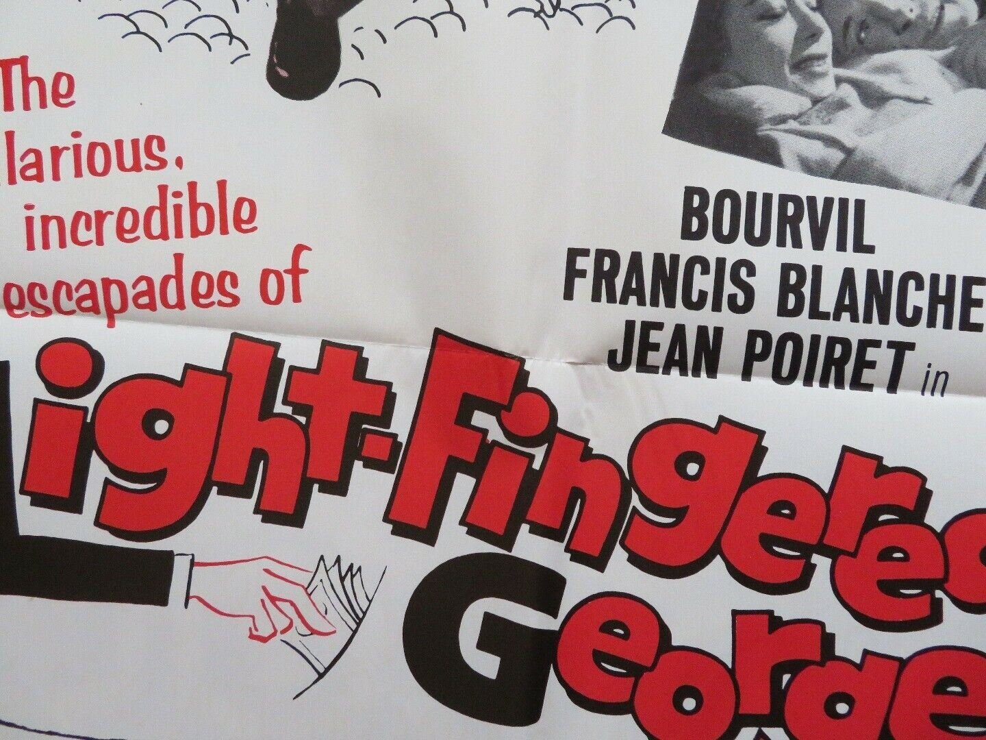 LIGHT FINGERED GEORGE / HEAVEN SENT GEORGE US ONE SHEET POSTER 1963 - Rendezvous Cinema