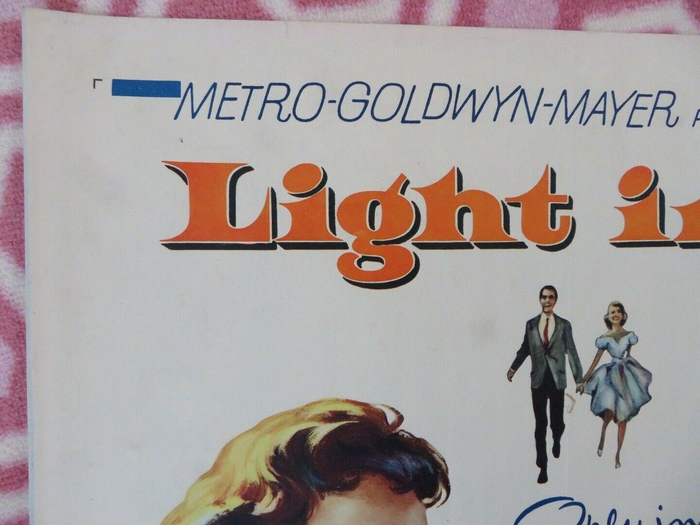 LIGHT IN THE PIAZZA US HALF SHEET (22"x 28") POSTER OLIVIA DE HAVILLAND 1962 Movie posters