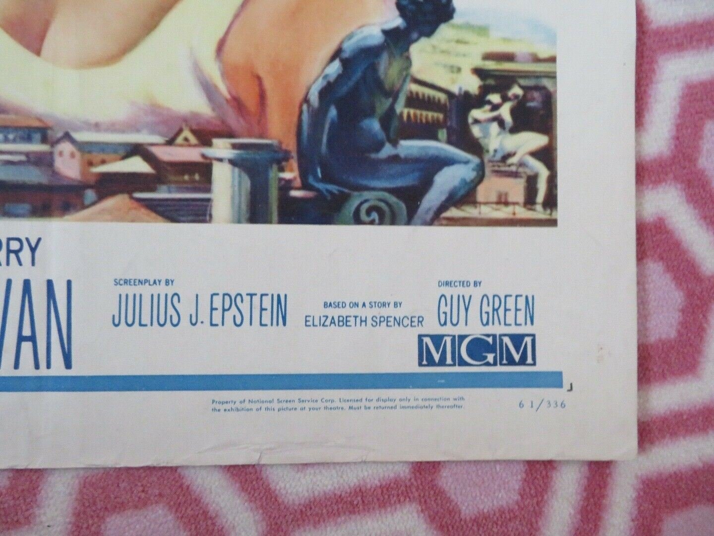 LIGHT IN THE PIAZZA US HALF SHEET (22"x 28") POSTER OLIVIA DE HAVILLAND 1962 Movie posters