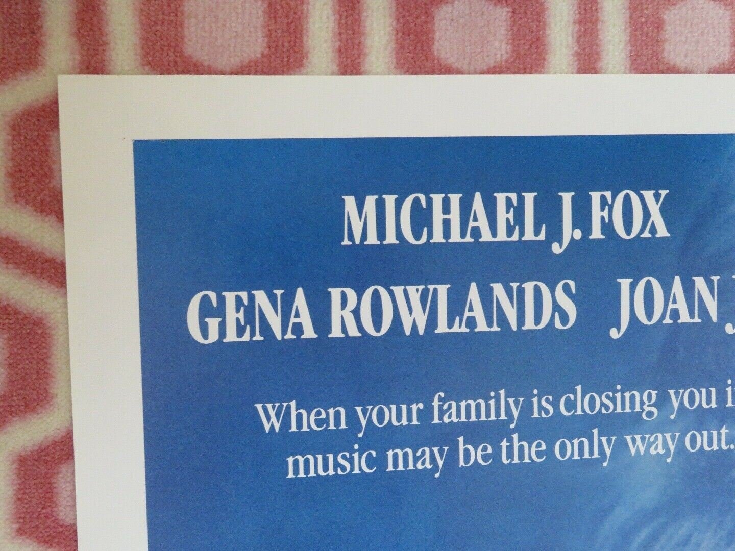 LIGHT OF DAY FOLDED US ONE SHEET POSTER MICHAEL J.FOX JOAN JETT 1987 Movie posters