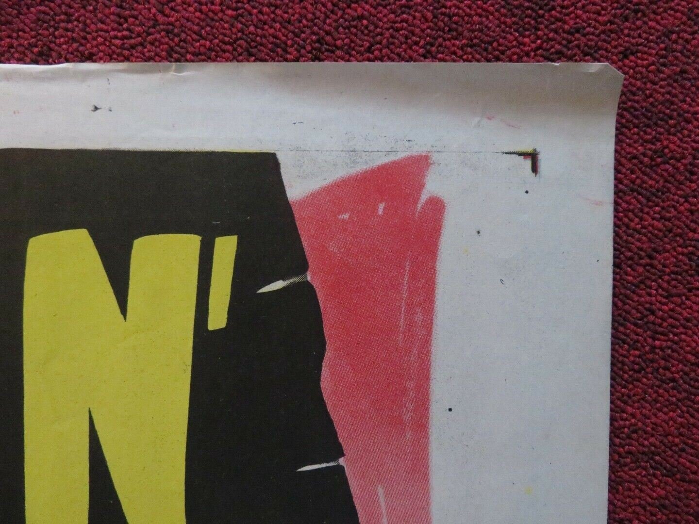 LIGHTNIN' IN THE FOREST FOLDED US ONE SHEET POSTER LYNNE ROBERTS 1948 Movie posters