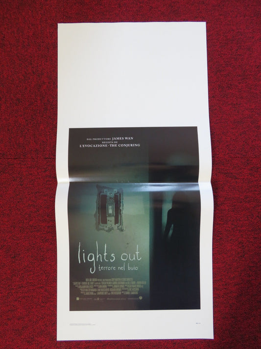 LIGHTS OUT - TERRORE NEL BUIO ITALIAN LOCANDINA (27.5"x13") POSTER PALMER 2016 Rendezvous Cinema Movie posters
