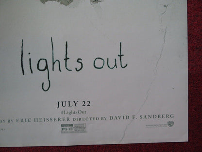 LIGHTS OUT US ONE SHEET ROLLED POSTER DAVID F.SANDBERG 2016 Movie posters