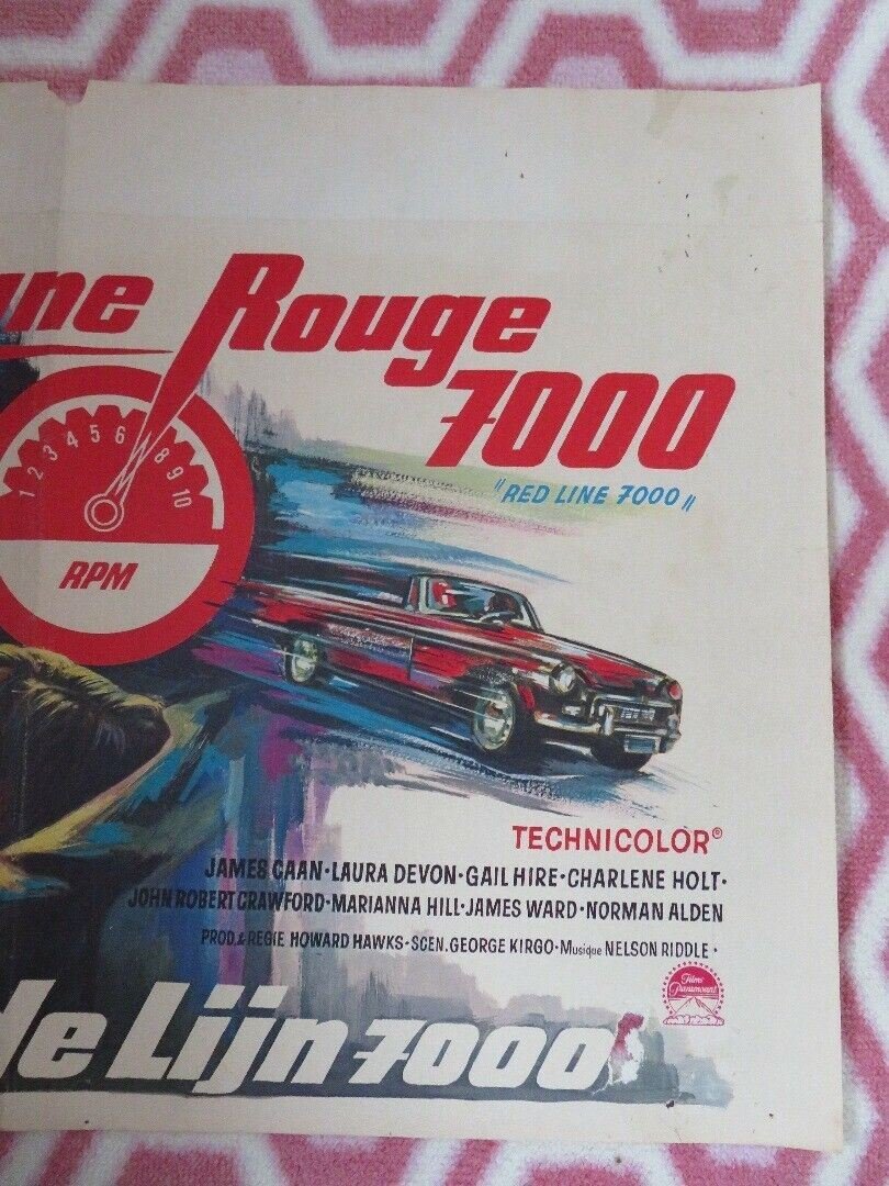LIGNE ROUGE 7000/ RED LINE 7000 BELGIUM (14"x 21") POSTER JAMES CAAN 1965 - Rendezvous Cinema