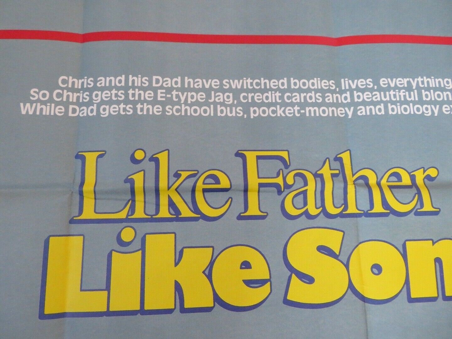 LIKE FATHER LIKE SON BRITISH QUAD(30"x40") POSTER DUDLEY MOORE KIRK CAMERON 1987 Movie posters