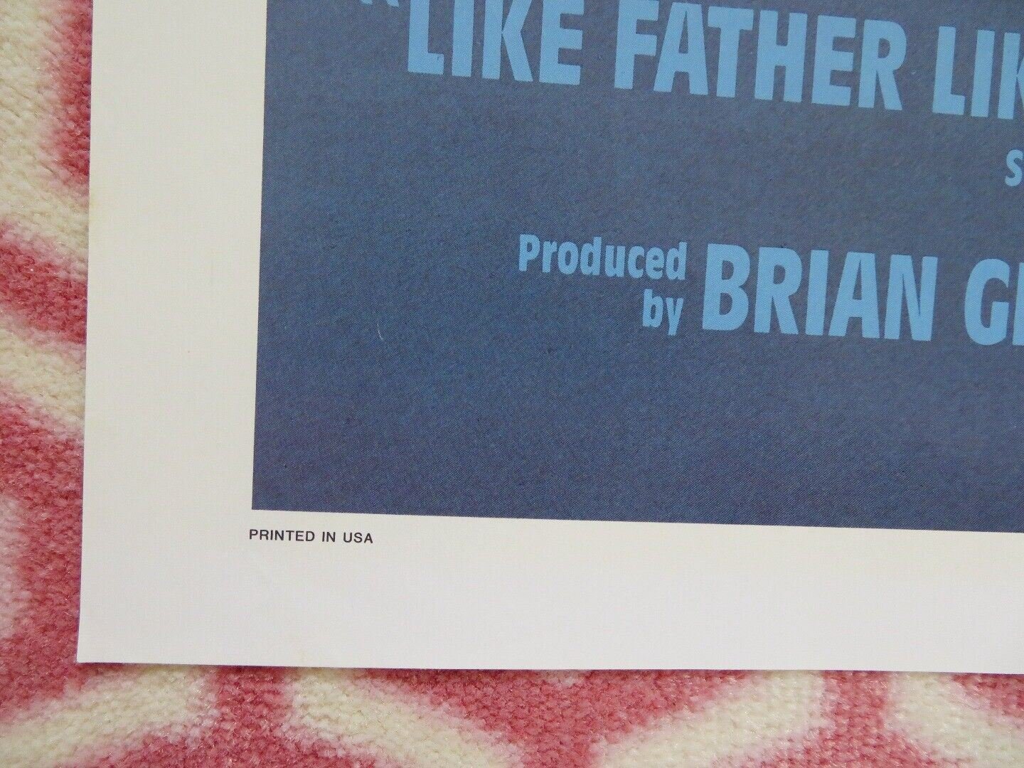 LIKE FATHER LIKE SON FOLDED US ONE SHEET POSTER DUDLEY MOORE KIRK CAMERON 1987 Movie posters