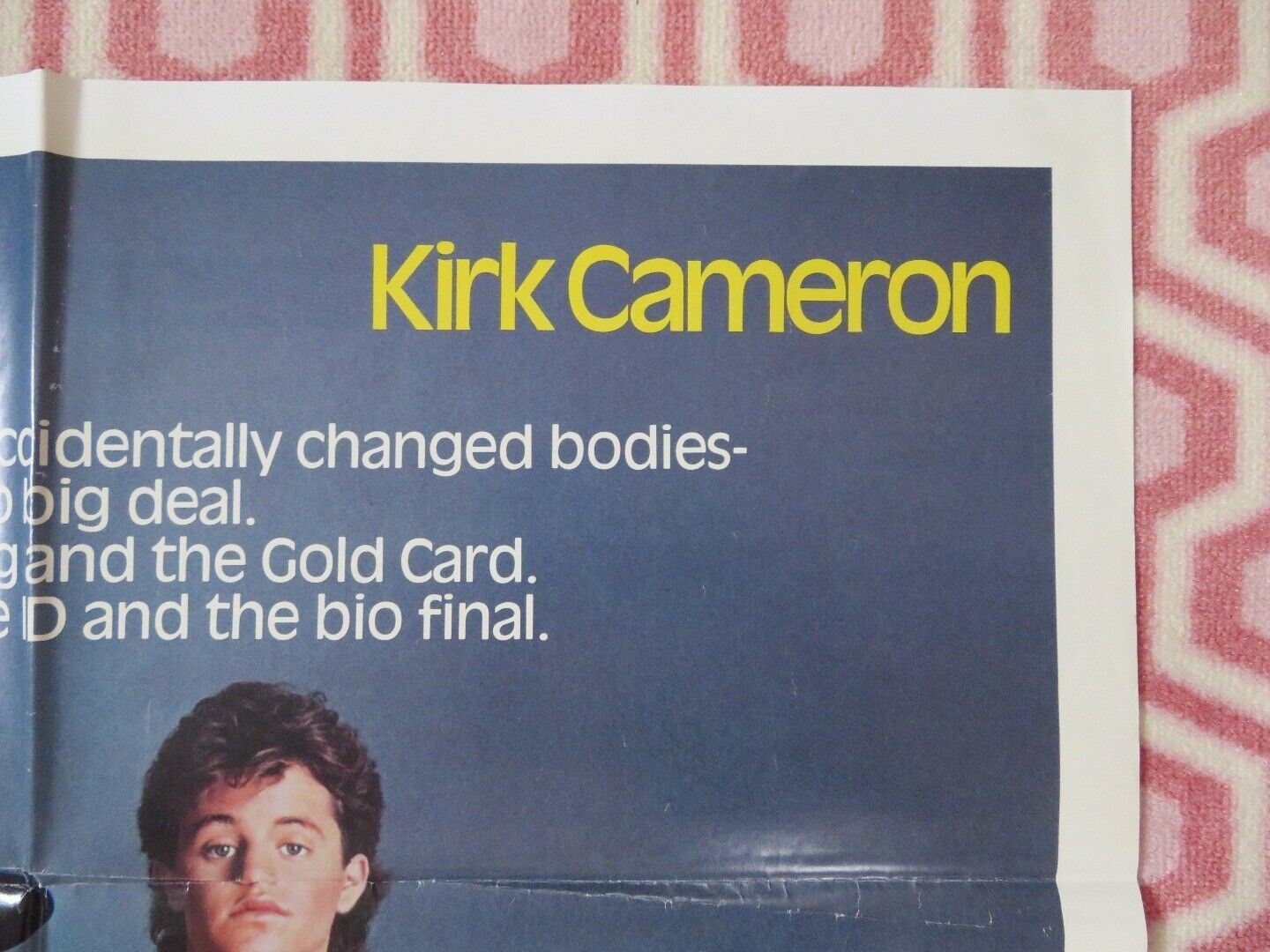 LIKE FATHER LIKE SON FOLDED US ONE SHEET POSTER DUDLEY MOORE KIRK CAMERON 1987 Movie posters