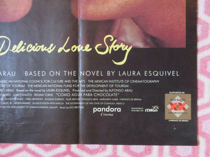 LIKE WATER FOR CHOCO LATTE QUAD (30"x 40") ROLLED POSTER LAURA ESQUIVEL 1992 Movie posters