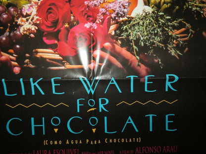 LIKE WATER FOR CHOCOLATE / Como agua para chocolate US ONE SHEET POSTER 1992 Movie posters