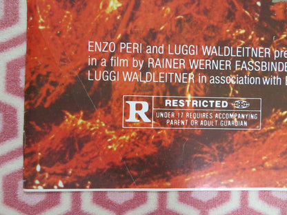 LILI MARLEEN FOLDED US ONE SHEET POSTER RAINER WERNER FASSBINDER 1981 Movie posters