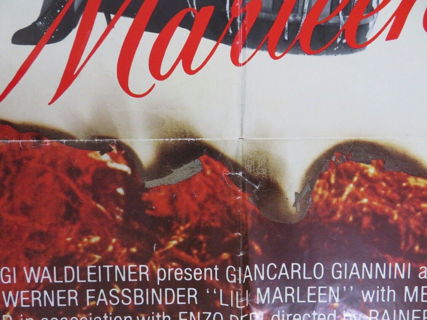 LILI MARLEEN FOLDED US ONE SHEET POSTER RAINER WERNER FASSBINDER 1981 Movie posters